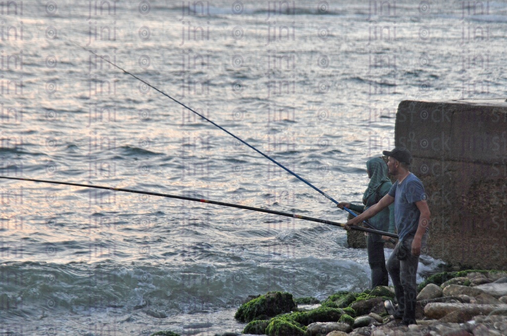 Fishing on the beaches of Alexandria- Alexandria Cornish