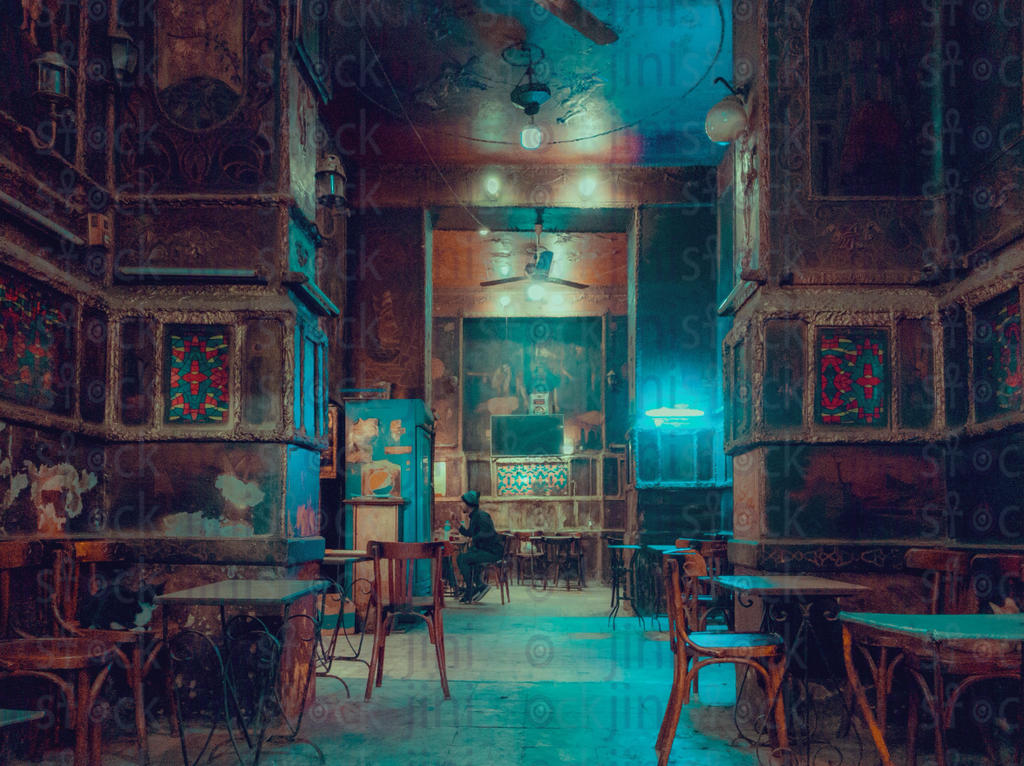 Vintage baladi coffee shop