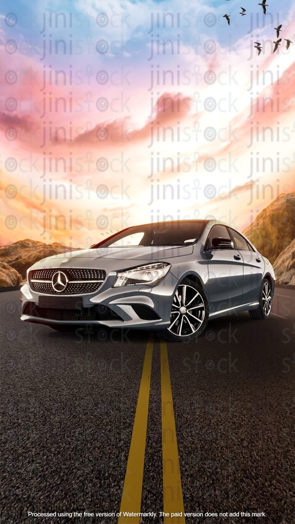 Car on a highway road