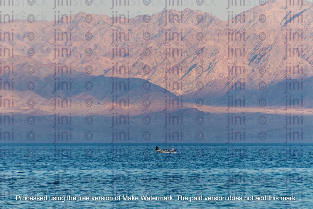 red sea mountains and a wide sea view