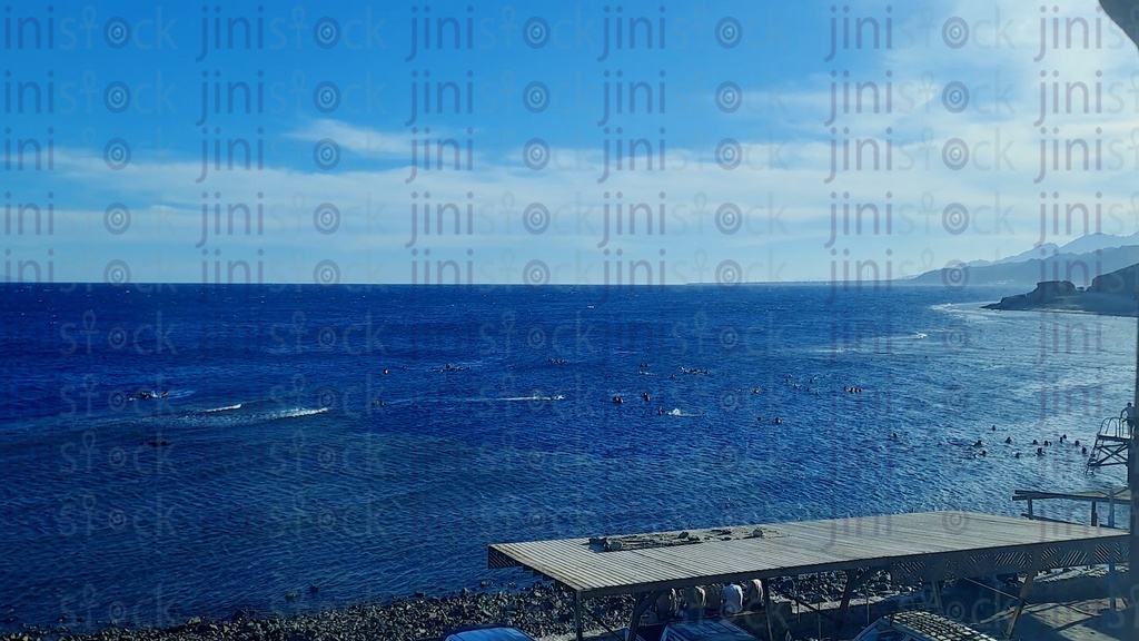 Red sea beach in Dahab South Sinai Egypt