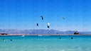 The blue lagoon beach in Dahab in South Sinai Egypt.