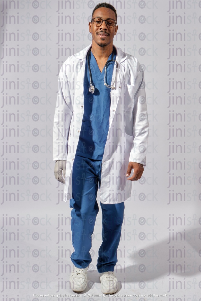 Egyptian doctor walking