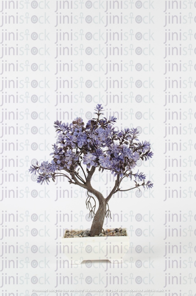 Purple tree - placed on a desk - decorative piece