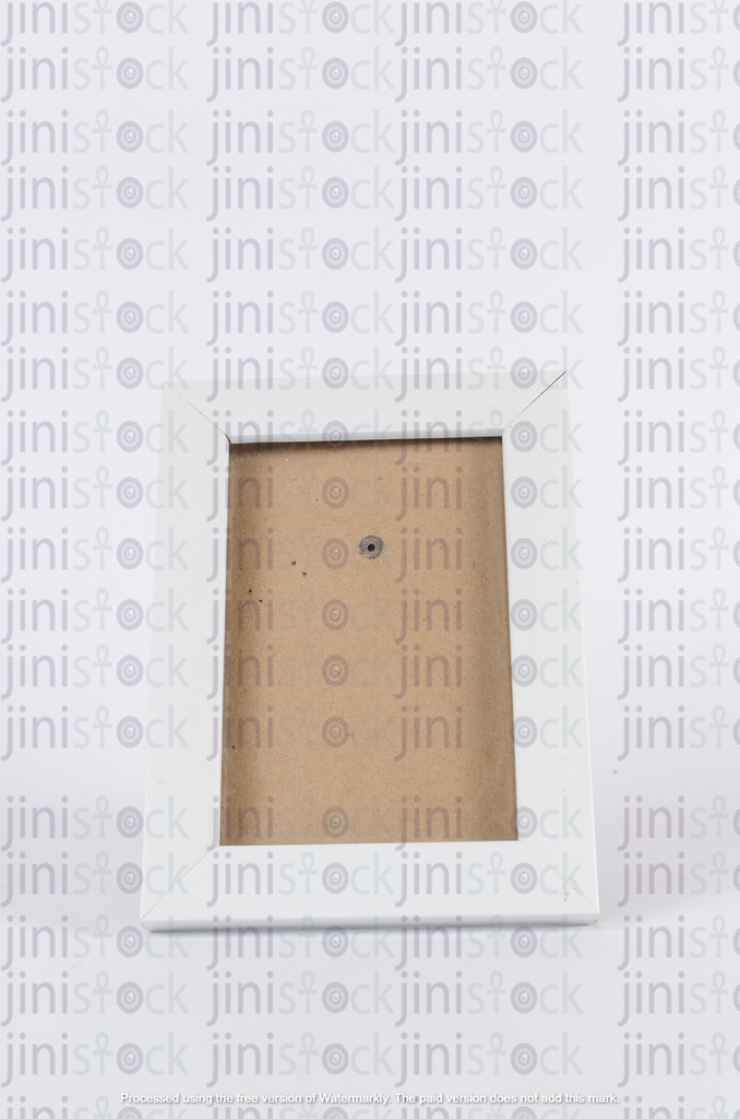 White frame photo frame - front photo