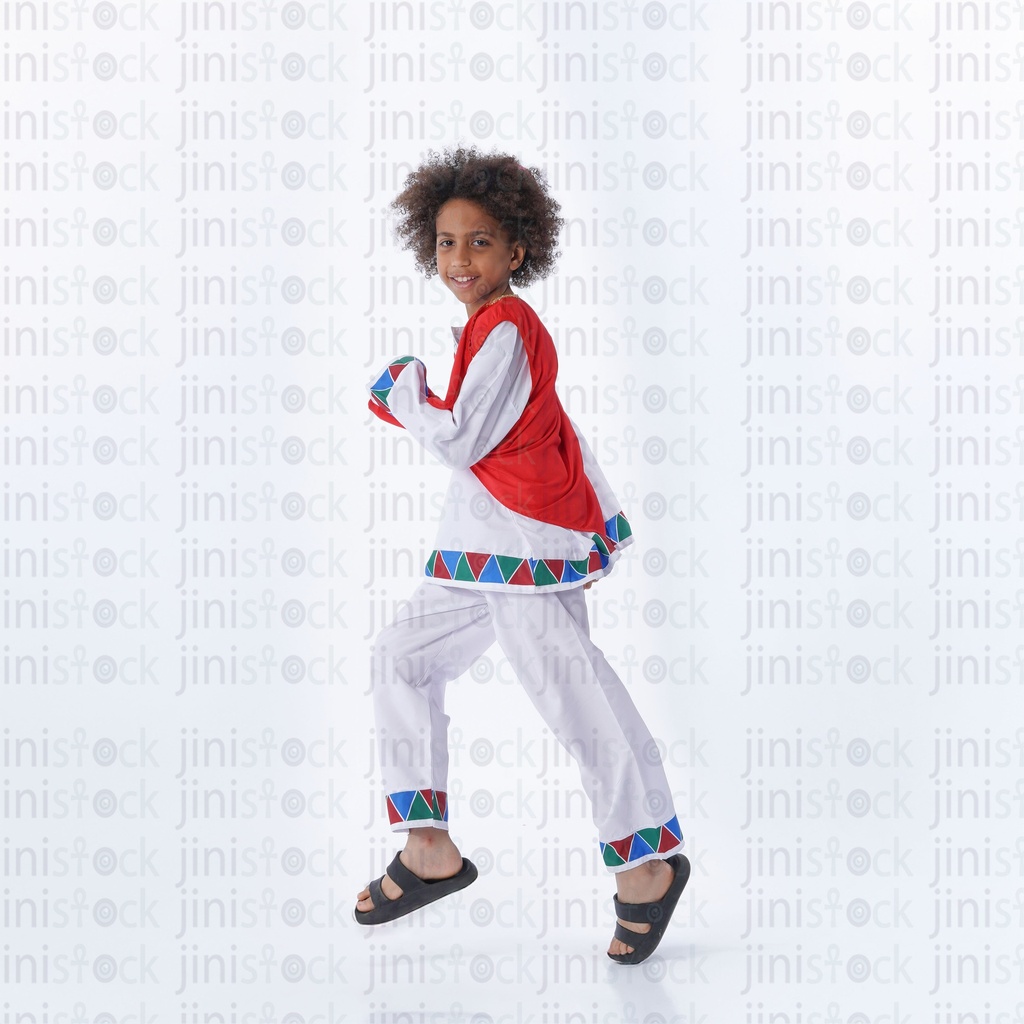 Nubian Egyptian boy running like bakr