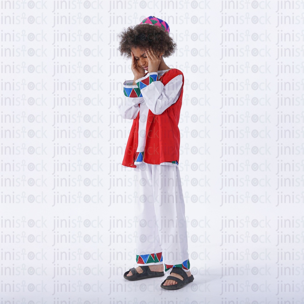 Nubian boy sick with headache