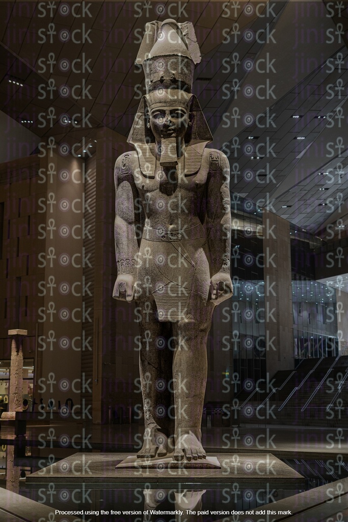The statue of King Ramses II is one of the most important kings of ancient Egyptian civilization.