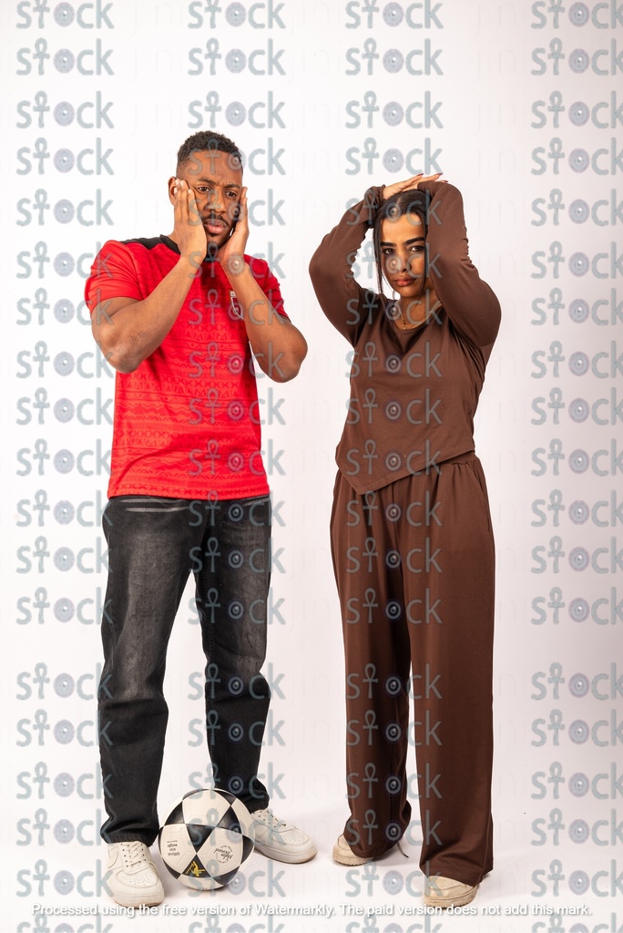 Tense moments between Nubian football fans