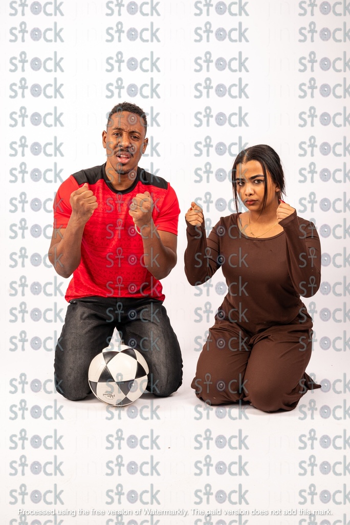 Nubian youth football fans