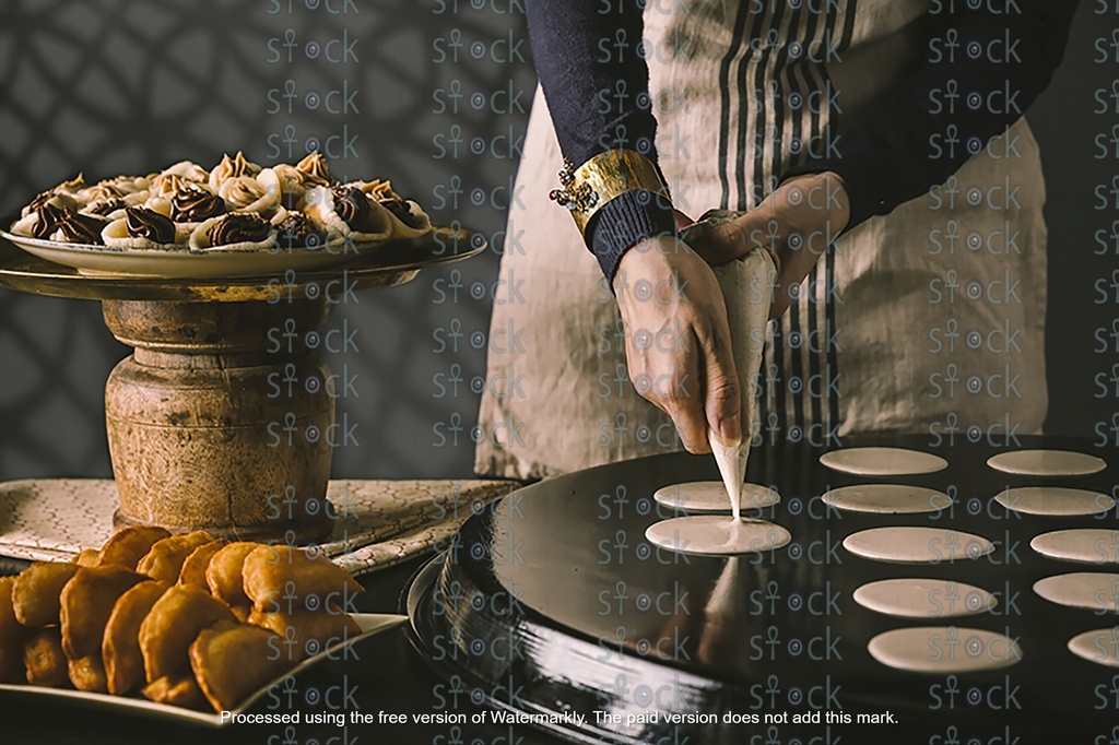 Preparing Qatayef Ramadan