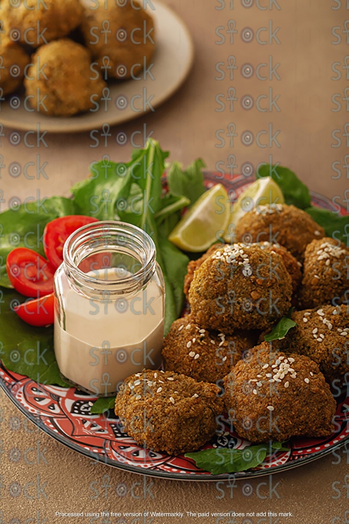 اقراص طعمية  بالسمسم 