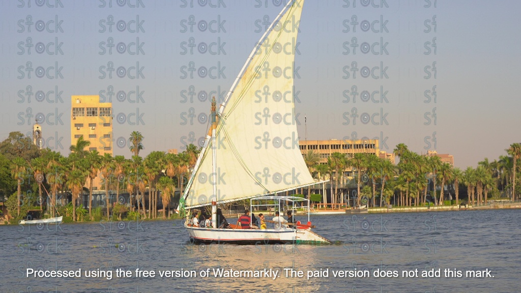 sailboat on the Nile