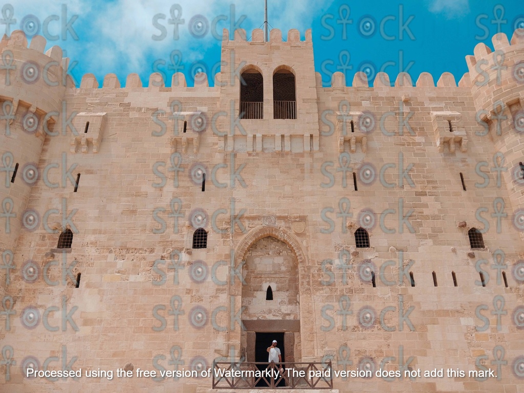 A young man standing in the Alexandria Citadel