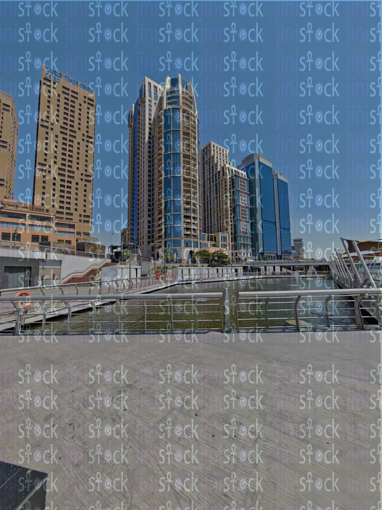 High-rise buildings overlooking the Nile River 