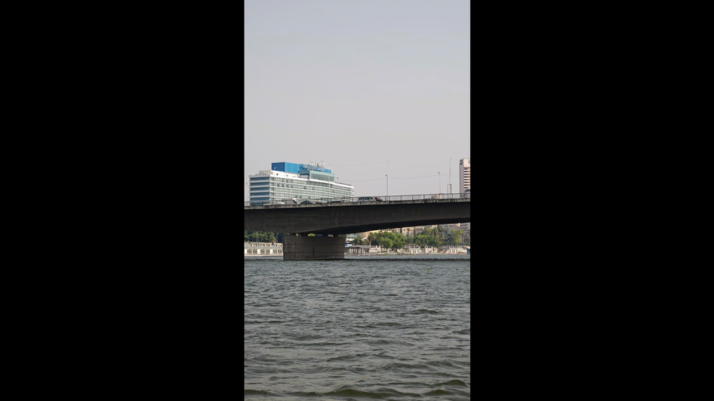 Nile ritz and galaa bridge from the nile