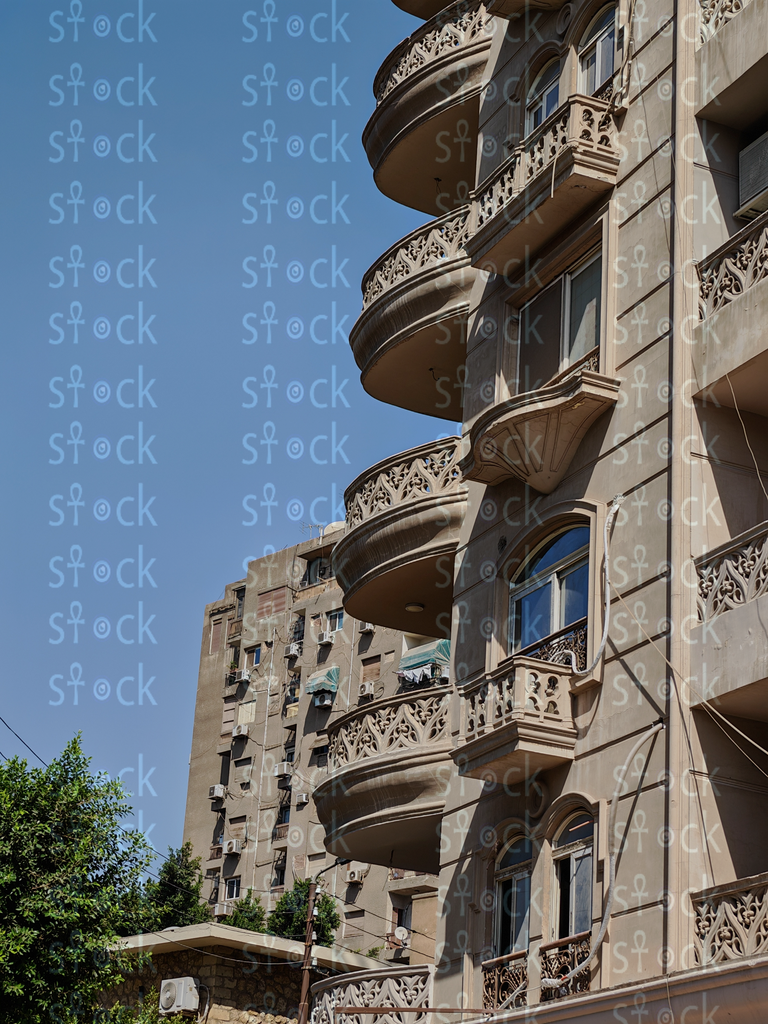 Old curved balconies