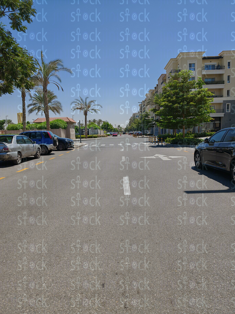 شارع فارغ في التجمع