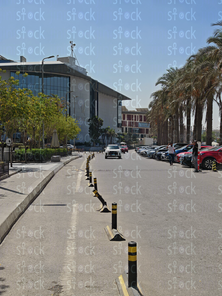 Street crossing near mall 