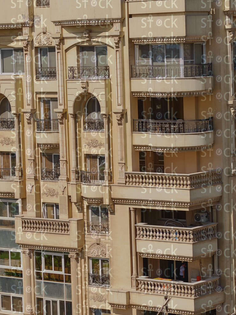 Balconied residential building