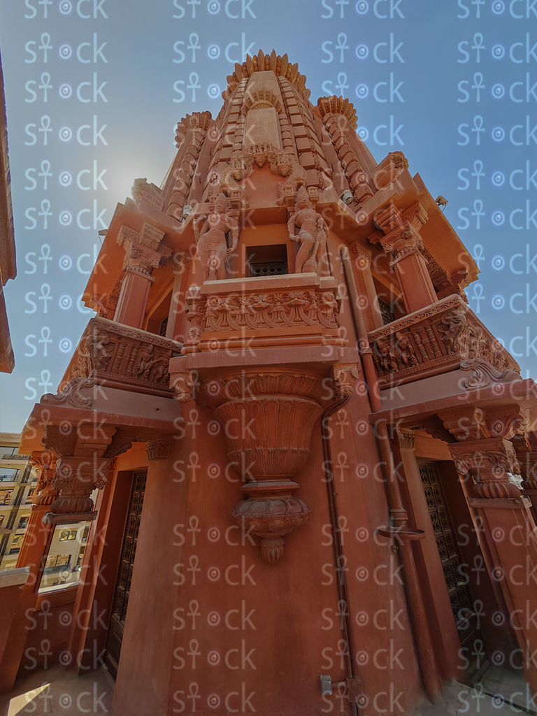 Palace tower with red sandstone 