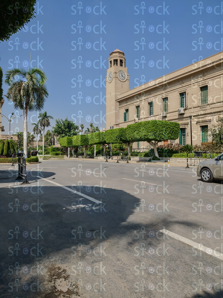 The famous Cairo University Clock Tower