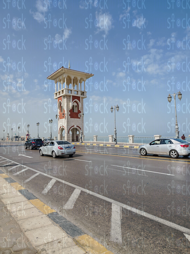  حركة المرور على كوبري ستانلي نهارا