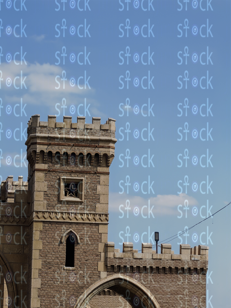 Side View of the Barrages' Massive Stone Structure – El-Qanater