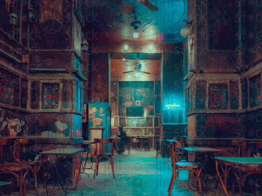 Vintage baladi coffee shop