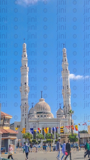 A Mosque in Port Fouad in Port Said Governorate, on one of the banks of the Suez Canal