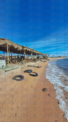 The three pools beach in Dahab in South Sinai Egypt.