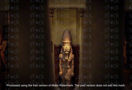 ramses pharaonic statue in the Egyptian museum