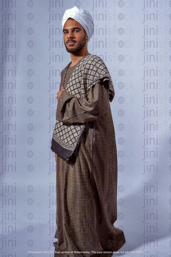 Egyptian man from upper Egypt walking