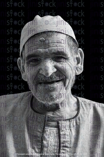 old Egyptian farmer man portrait