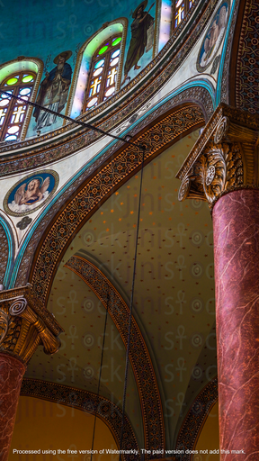 high arch for church interior design christian art