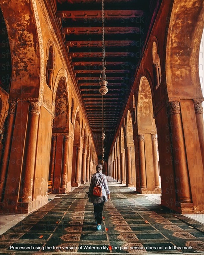 رواق مسجد القاهرة القديمة