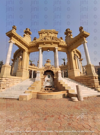 ancient Egyptian structure with stairs