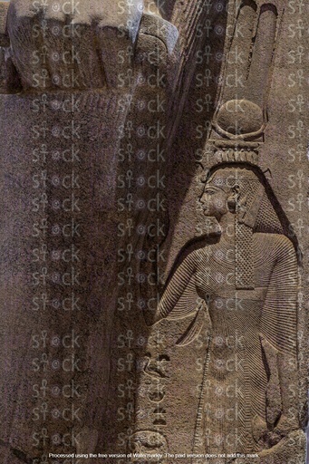 An ancient Egyptian inscription on the wall of an ancient Pharaonic temple or tomb