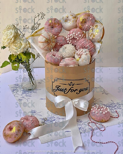 A bouquet of delicious donuts