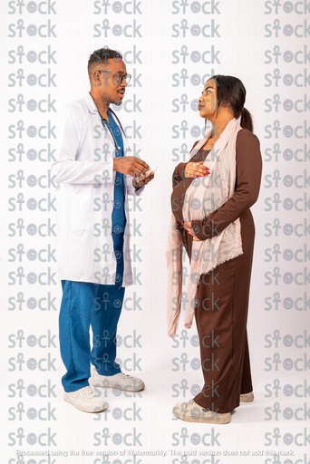 The Nubian doctor describes the situation to the mother