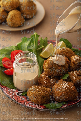 Falafel with tahini