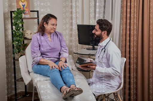 Patient listening carefully to doctor
