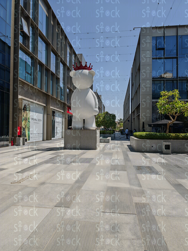 Modern mall buildings