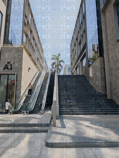 Stairs inside 5A Mall