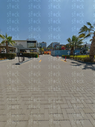 Wide pedestrian area