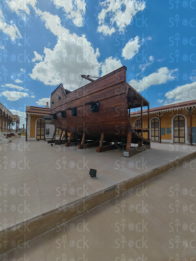 نموذج سفينة خشبيه في المتحف