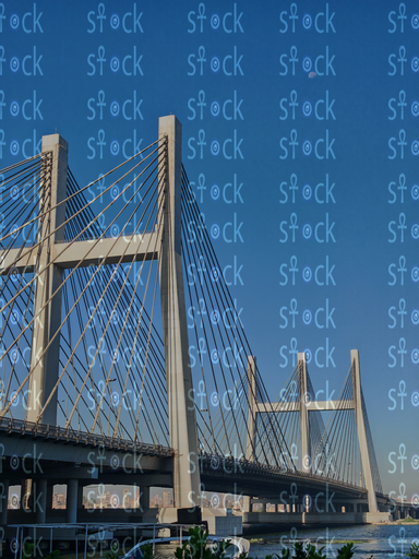  الصباح الذهبي فوق كوبري تحيا مصر