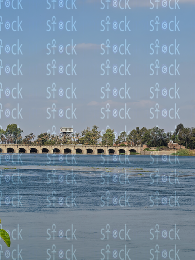 Tranquil Nile Scene Near the Barrages